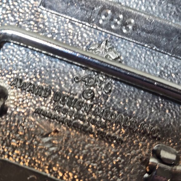 Beef Empire Days Belt Buckle 1983 Director 24k Gold Plated Garden City Kansas - Picture 14 of 16